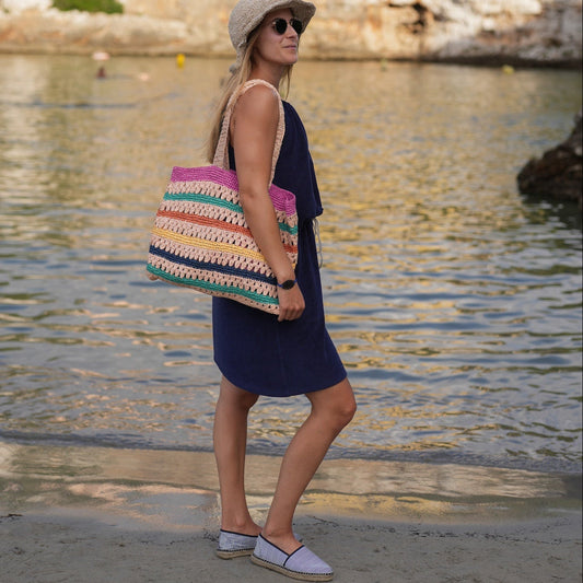 Raffia beach bag