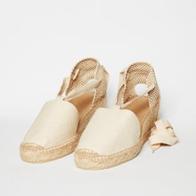 Ladda upp bild till gallerivisning, Kilklacksespadrille Valenciana Ecru