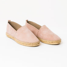 Ladda upp bild till gallerivisning, Rosa handgjorda mocka espadriller