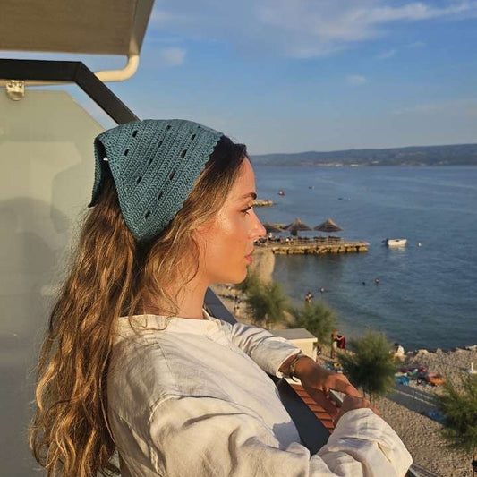 Virkad sjalett Bibi