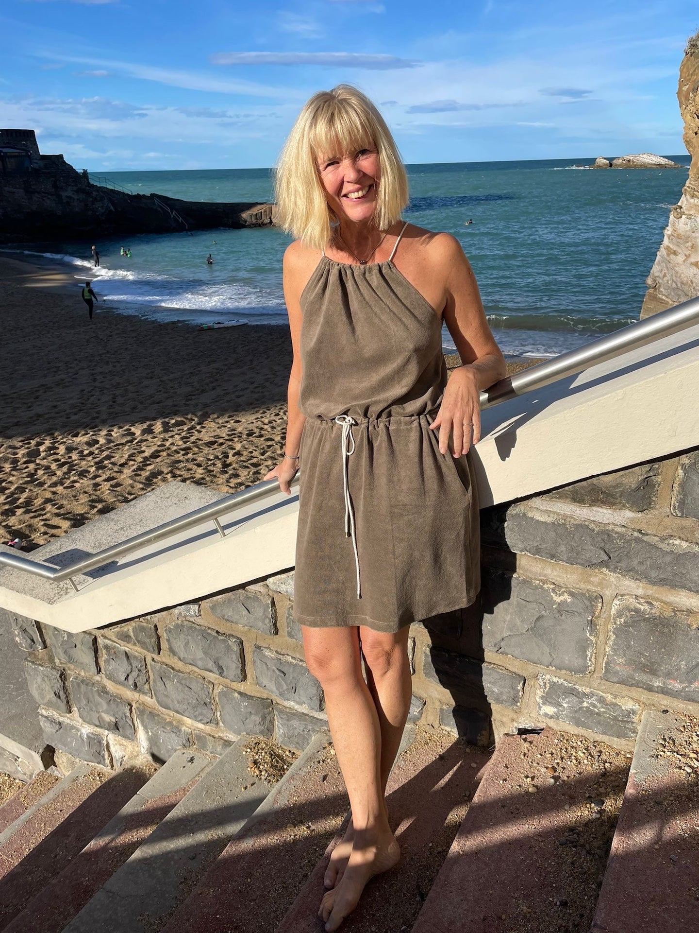 Loulou beach dress – strandklänning i frotté