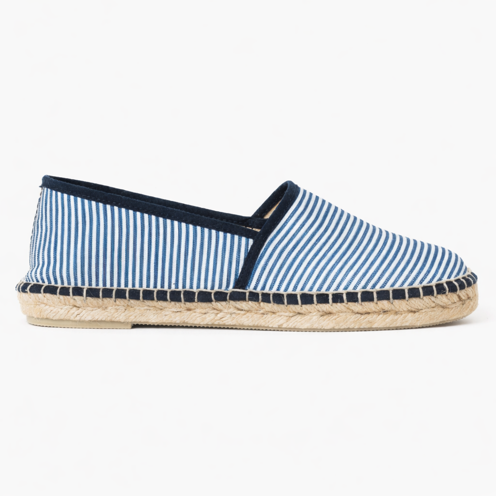 Espadrille blårandiga