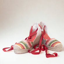 Ladda upp bild till gallerivisning, Raffia kilklacksespadriller
