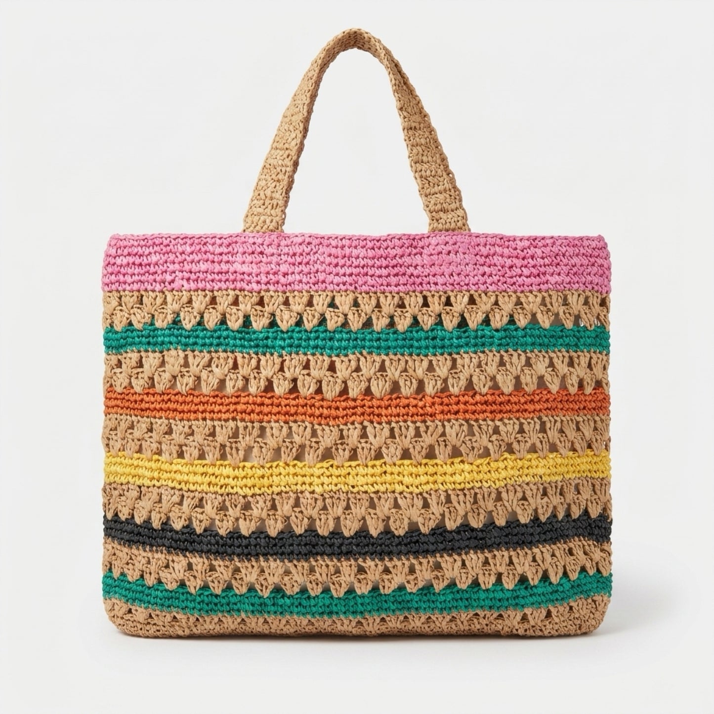Raffia beach bag