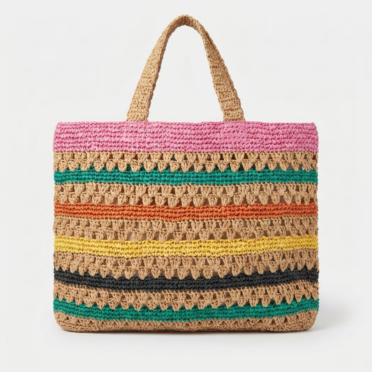 Raffia beach bag