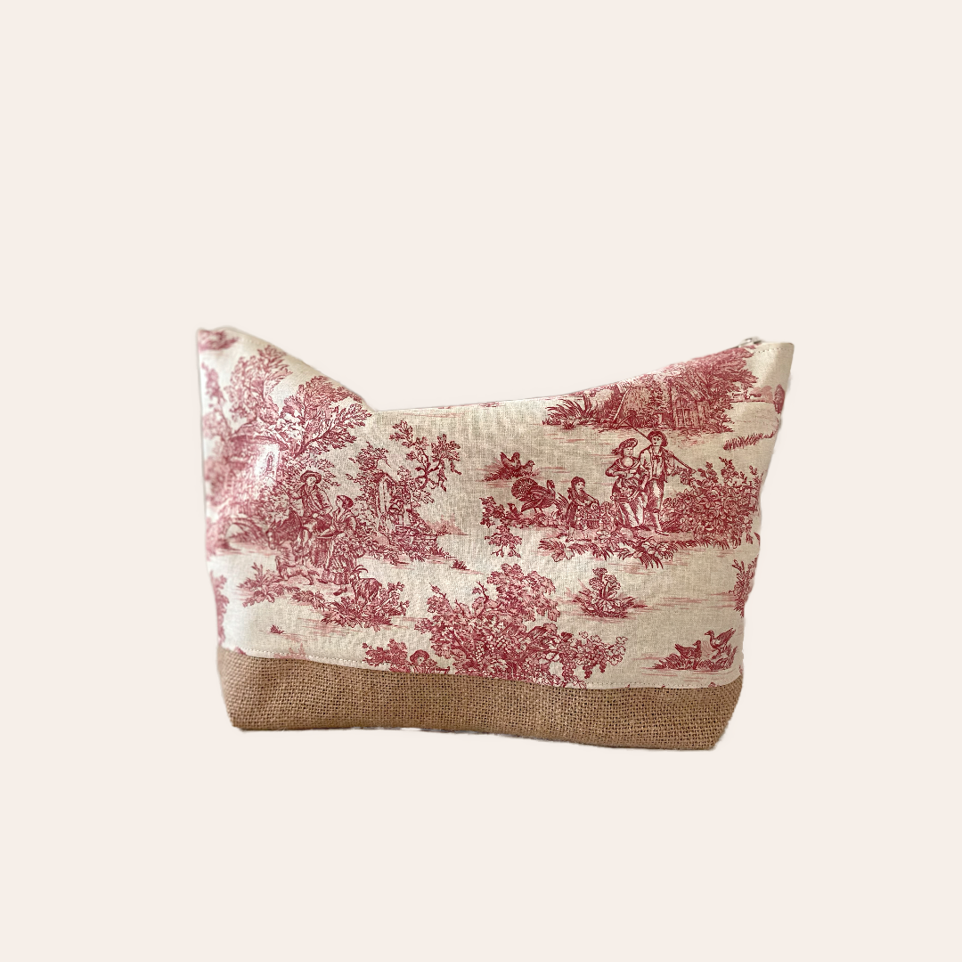 Pochette i Toile de Jouy