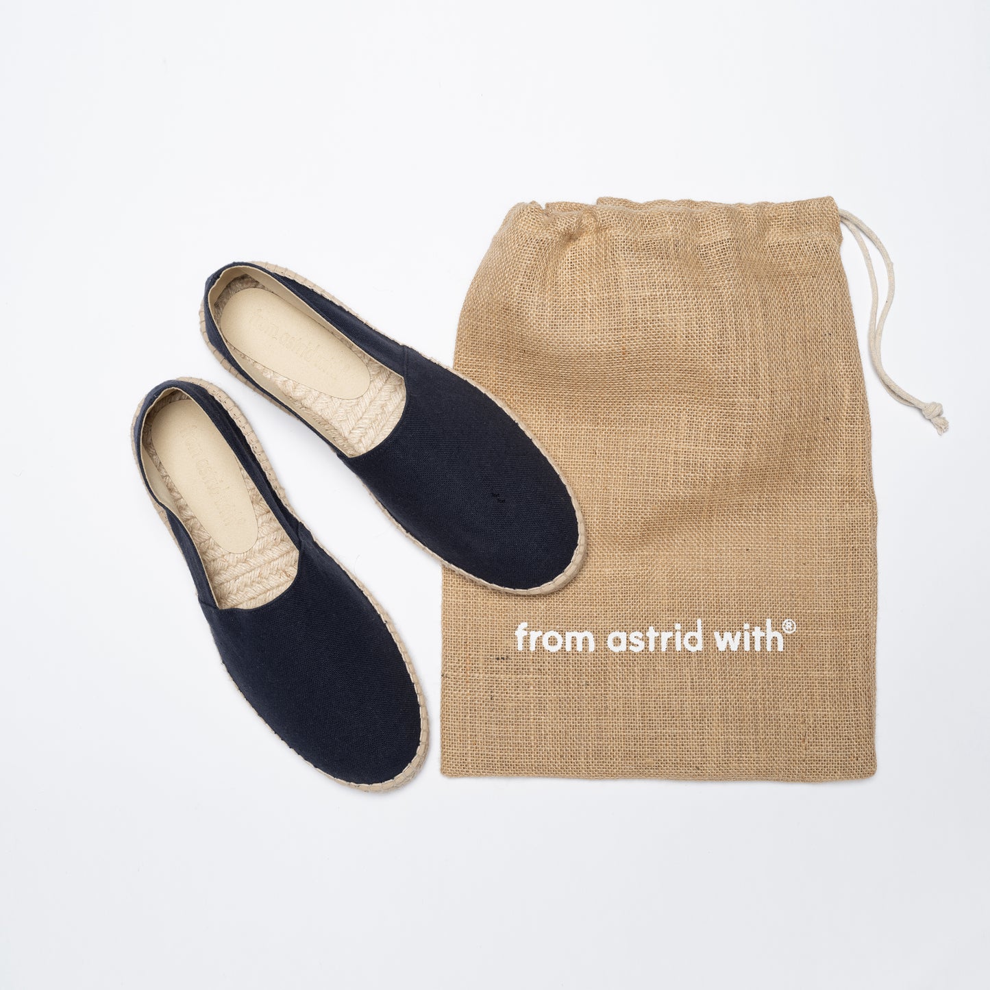 Marinblå espadriller