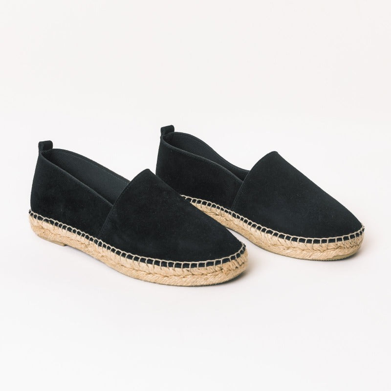 Svarta mocka espadriller